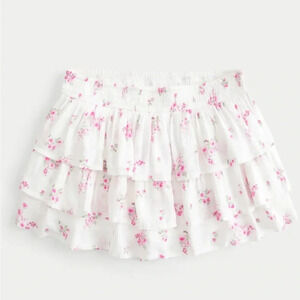 Floral mini skirt size S cottagecore feminine